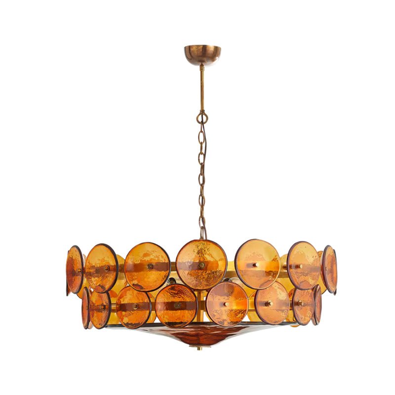 Avelora Cast Glass Disc Chandelier