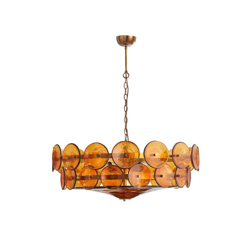 Avelora Cast Glass Disc Chandelier