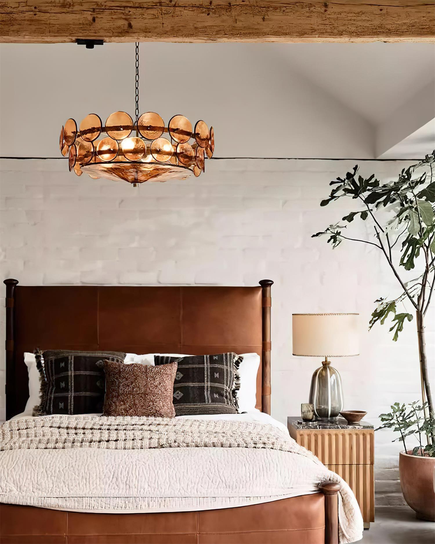 Avelora Cast Glass Disc Chandelier