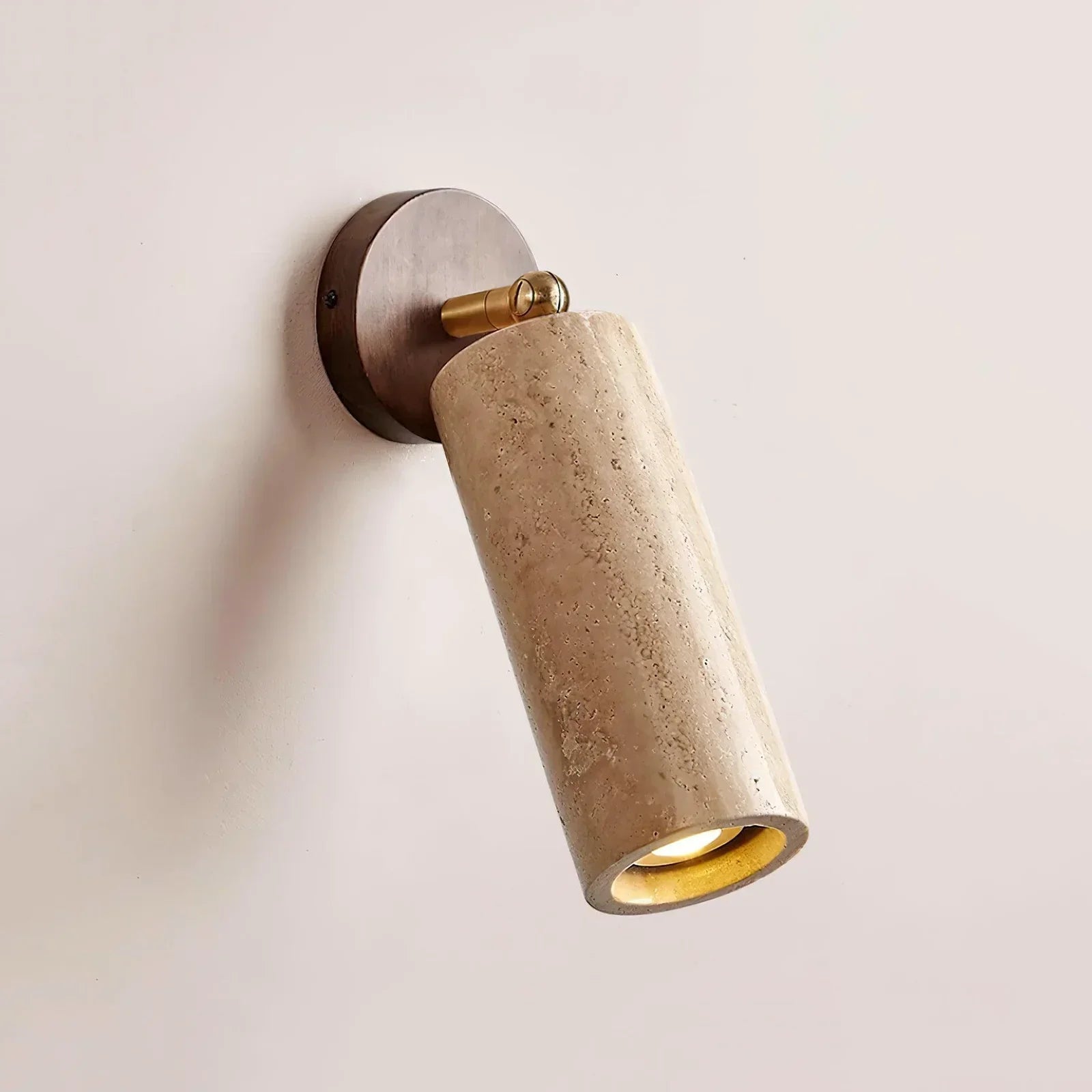 Avenelle Travertine Wood Wall Sconce