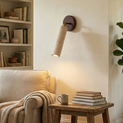 Avenelle Travertine Wood Wall Sconce