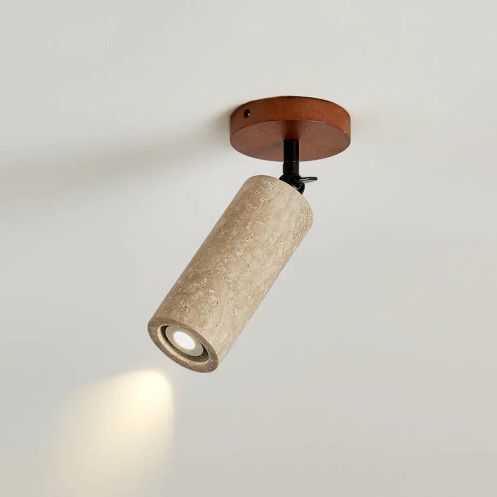 Avenelle Travertine Wood Wall Sconce