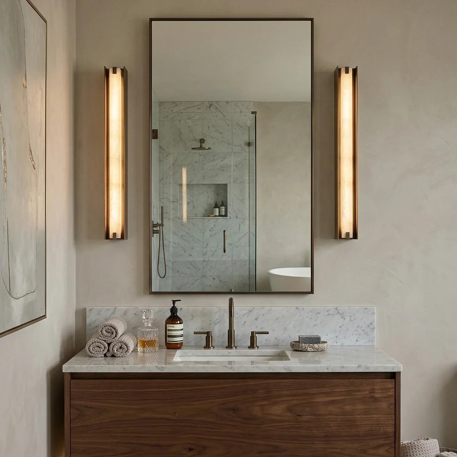 Axis Alabaster Linear Wall Sconce