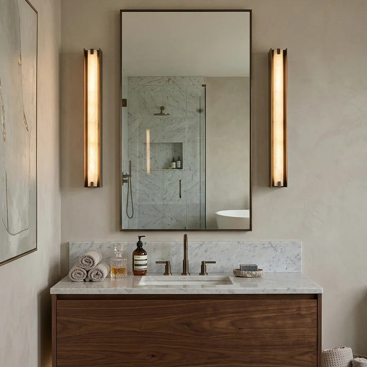 Axis Alabaster Linear Wall Sconce