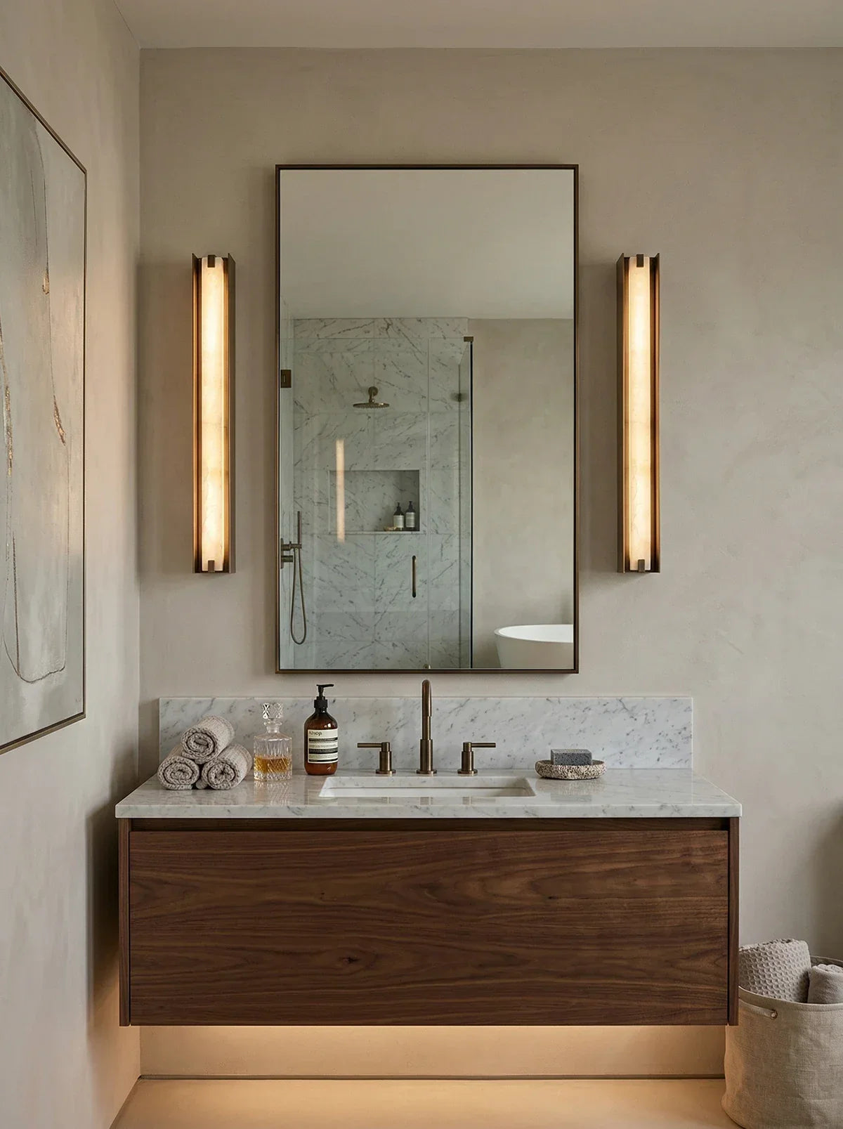 Axis Alabaster Linear Wall Sconce