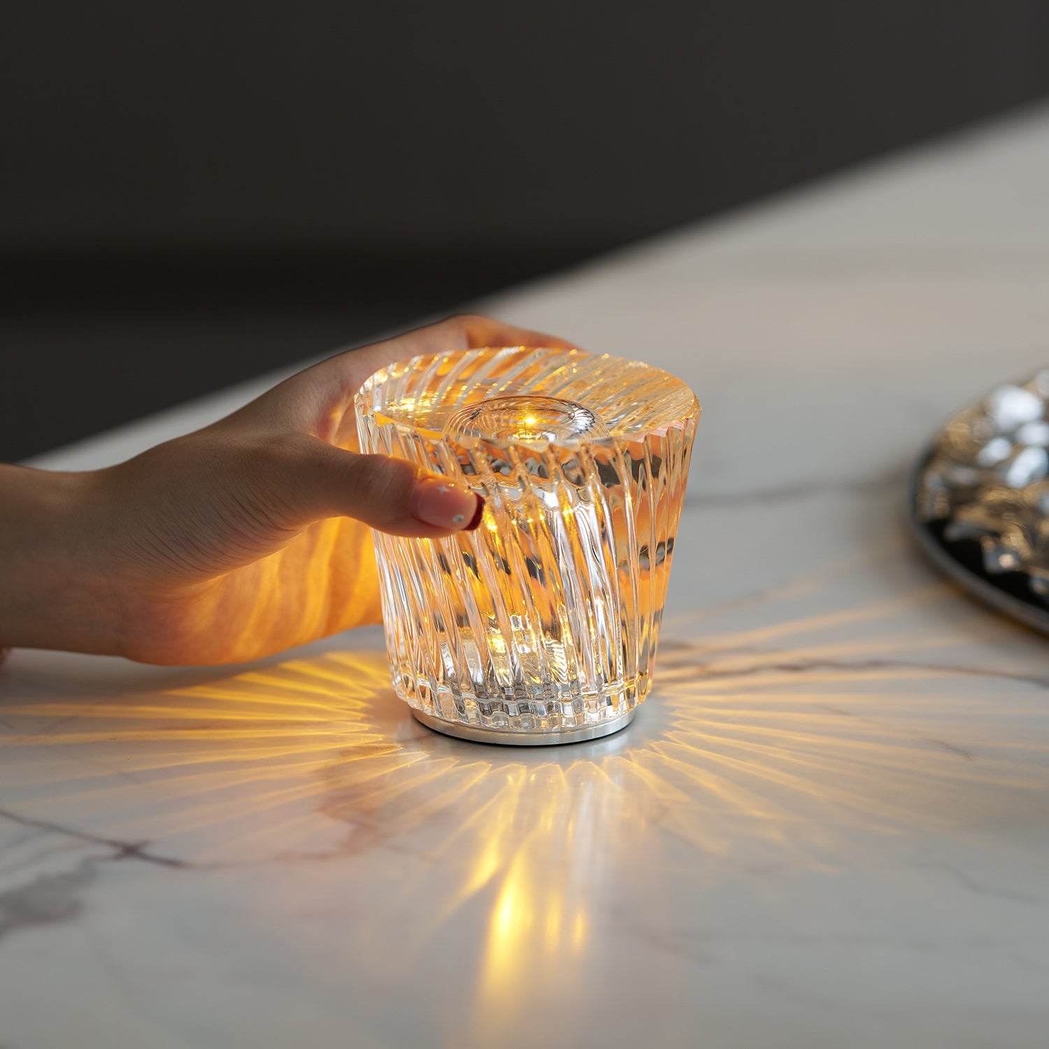 Crystal Diamond Table Lamp