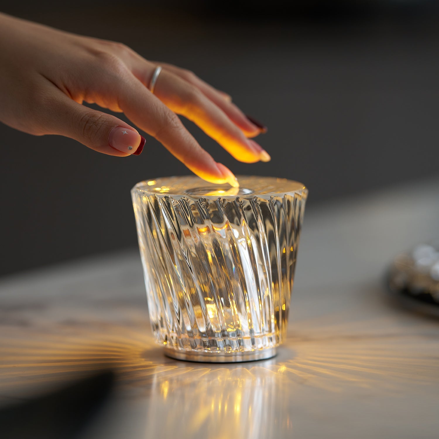 Crystal Diamond Table Lamp