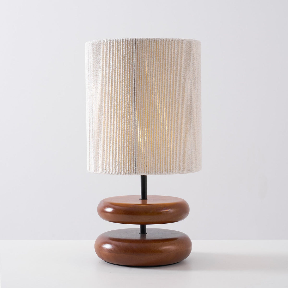 Cairn Stacked Wood Table Lamp