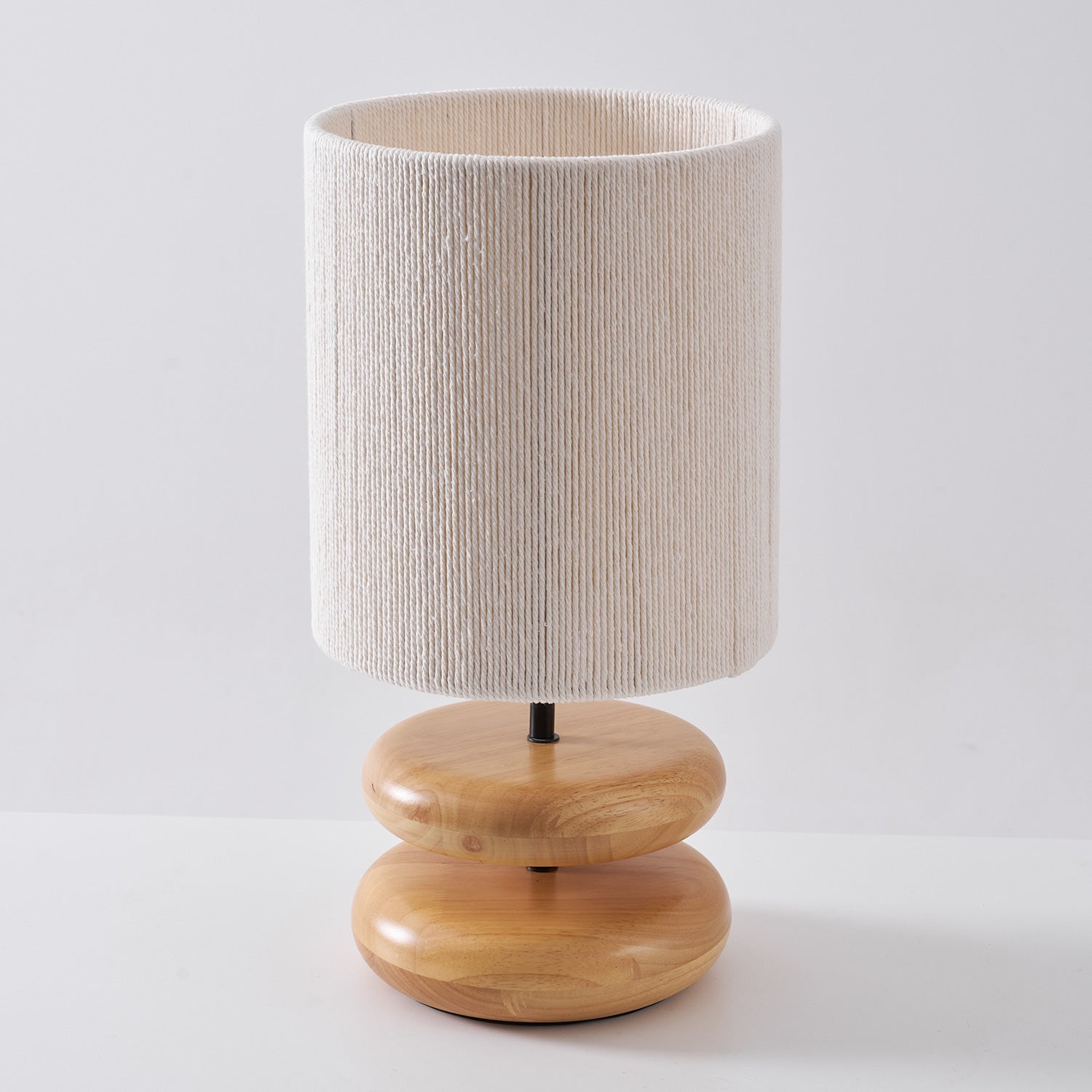 Cairn Stacked Wood Table Lamp