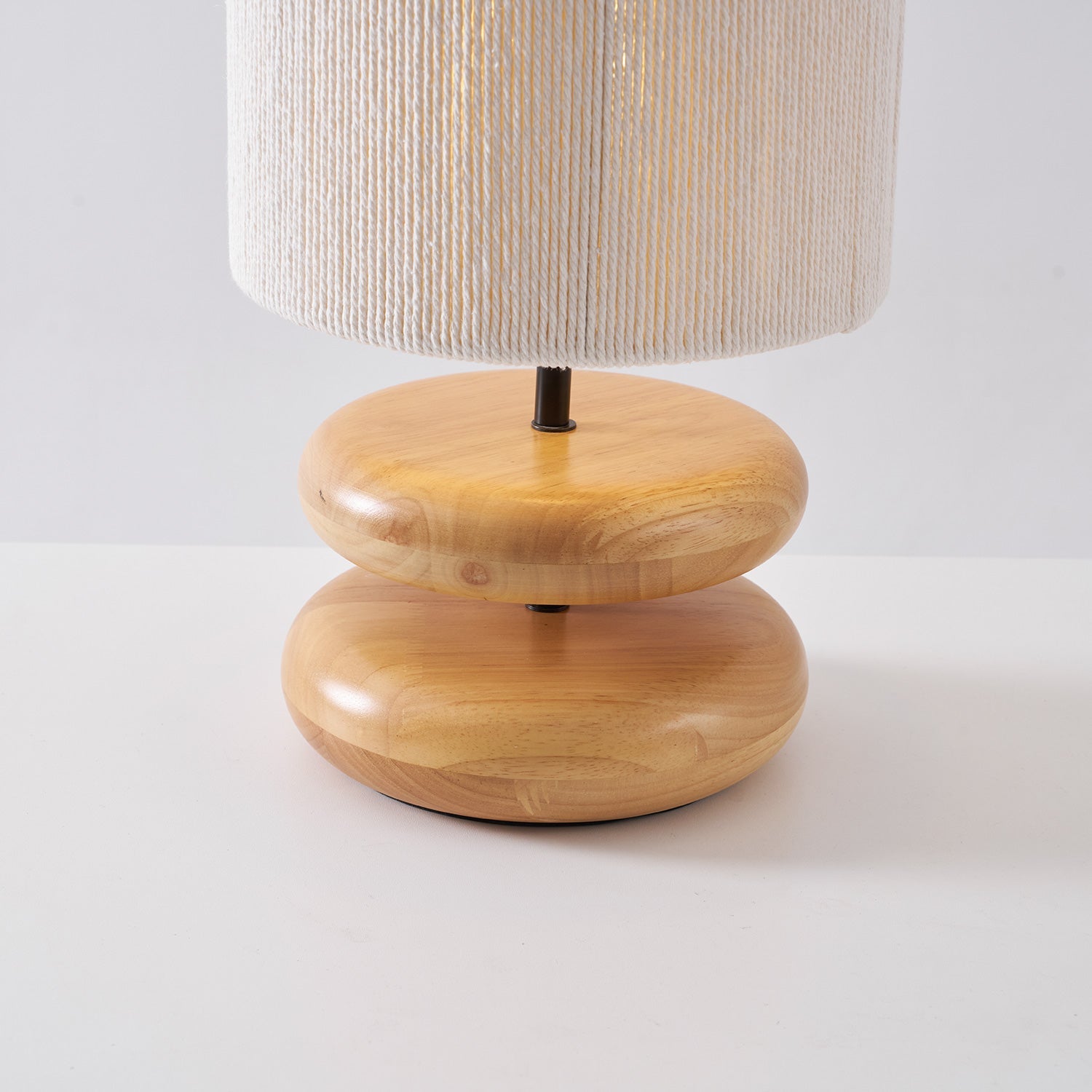 Cairn Stacked Wood Table Lamp