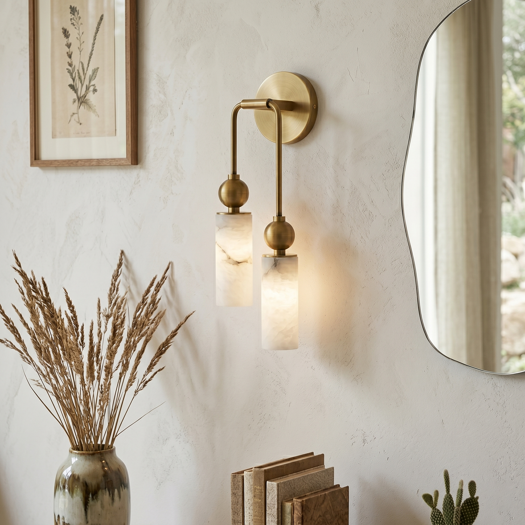 Harlin Alabaster Wall Lamp