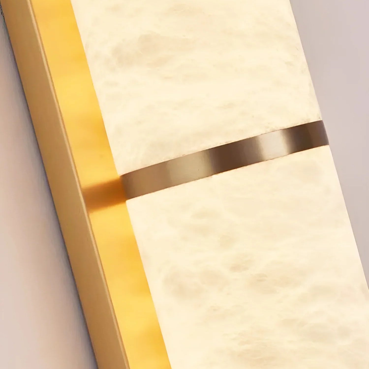 Calista Linear Alabaster Brass Sconce