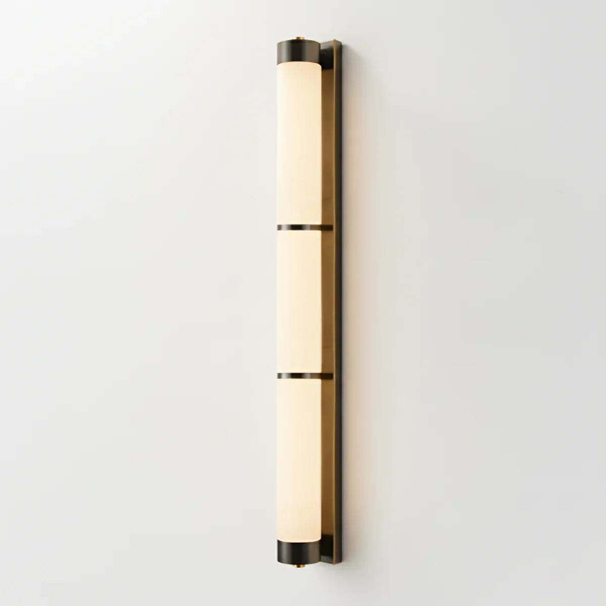 Calista Linear Alabaster Brass Sconce