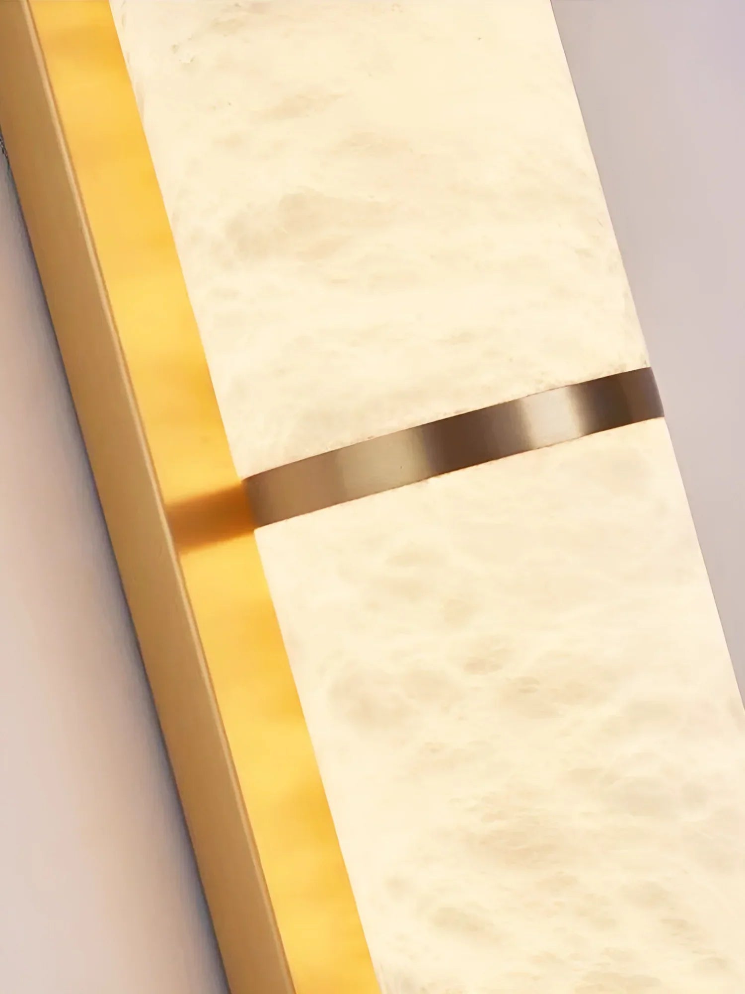 Calista Linear Alabaster Brass Sconce