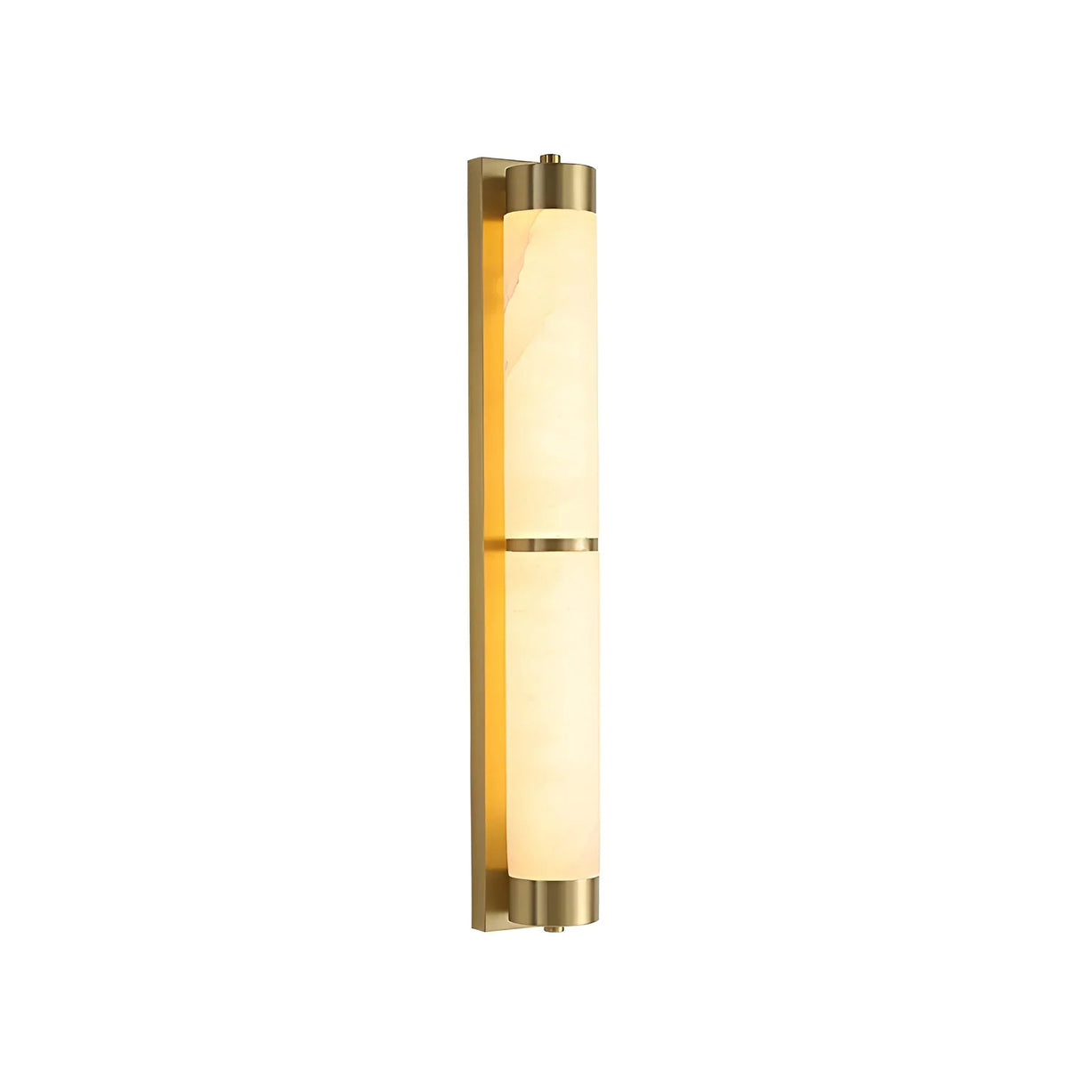 Calista Linear Alabaster Brass Sconce