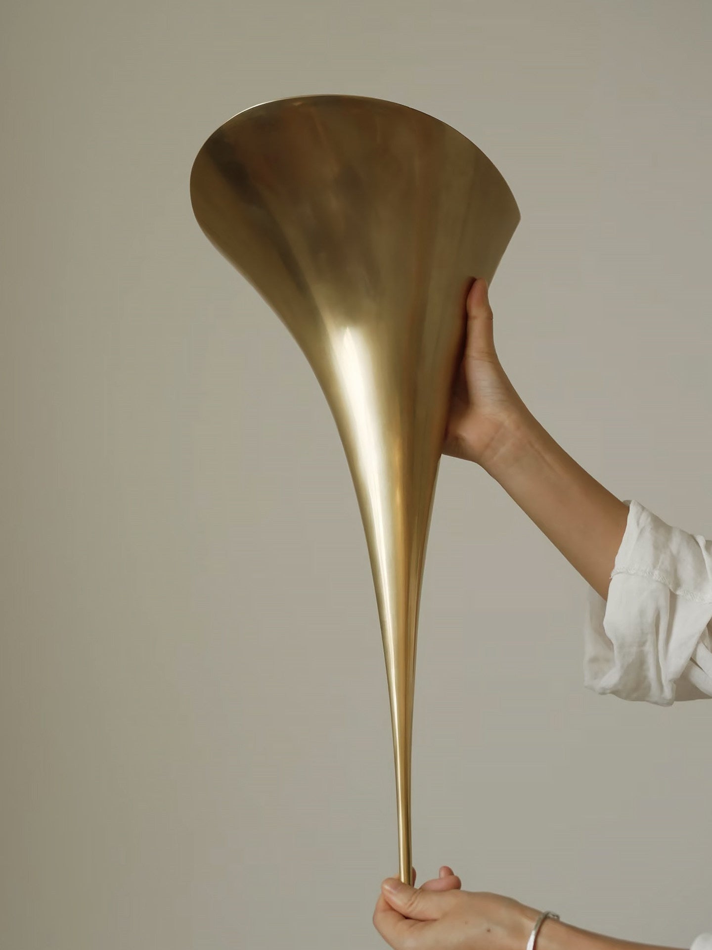 Calla Copper Trumpet Wall Sconce