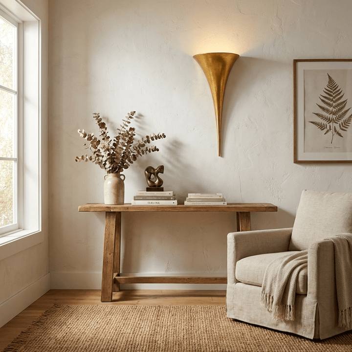 Calla Copper Trumpet Wall Sconce