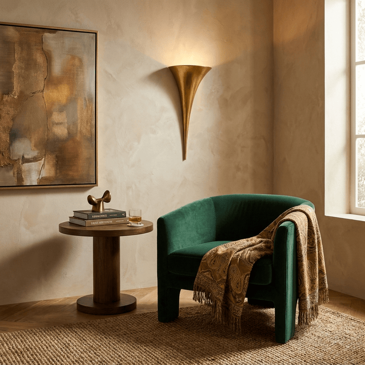 Calla Copper Trumpet Wall Sconce
