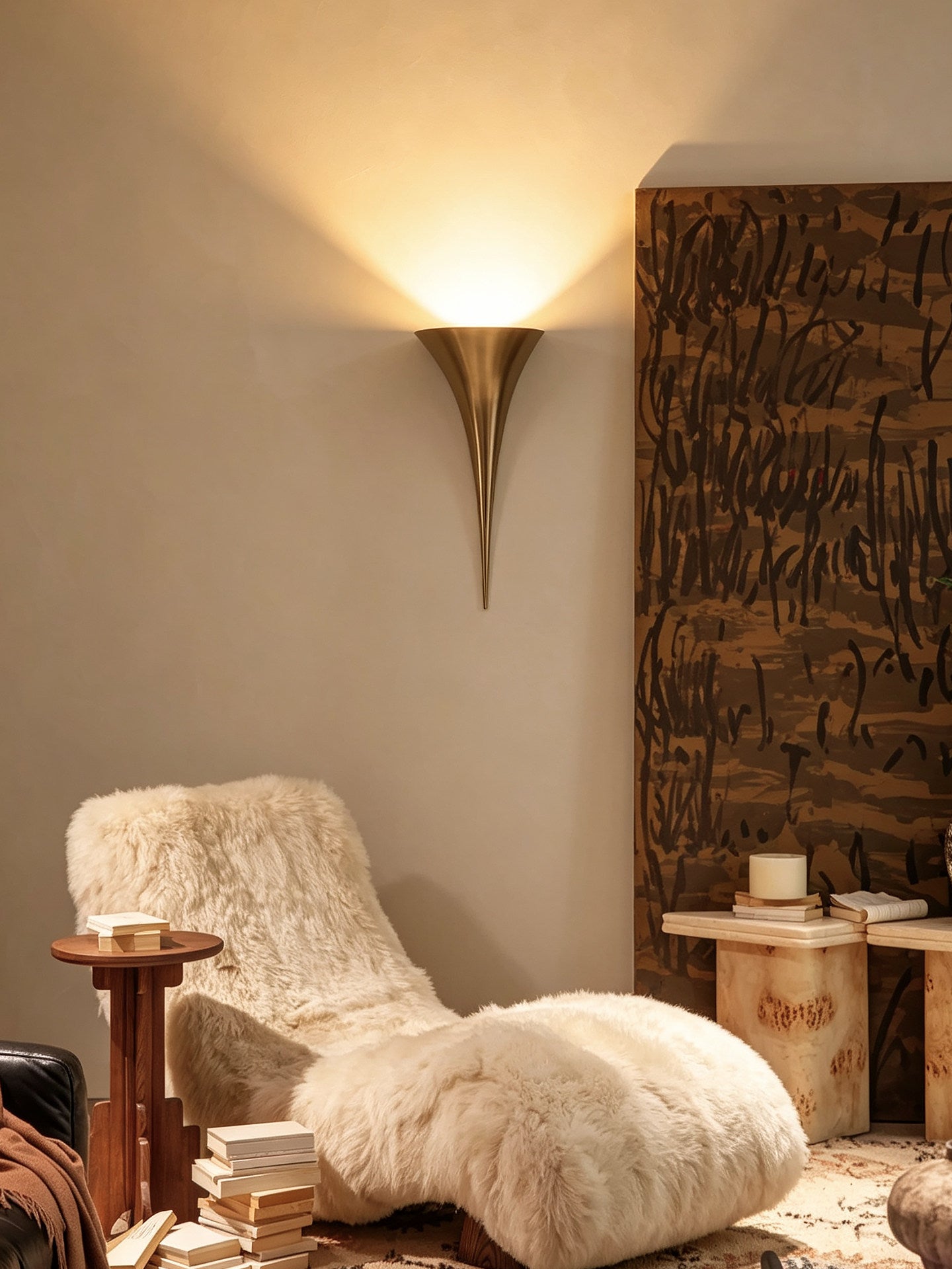 Calla Copper Trumpet Wall Sconce