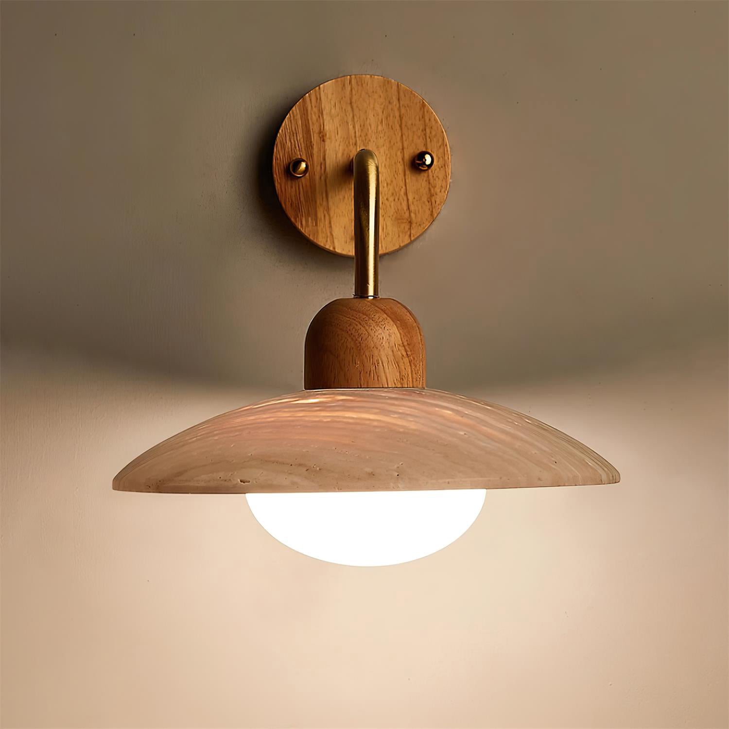 Carolia Travertine Wall Sconce