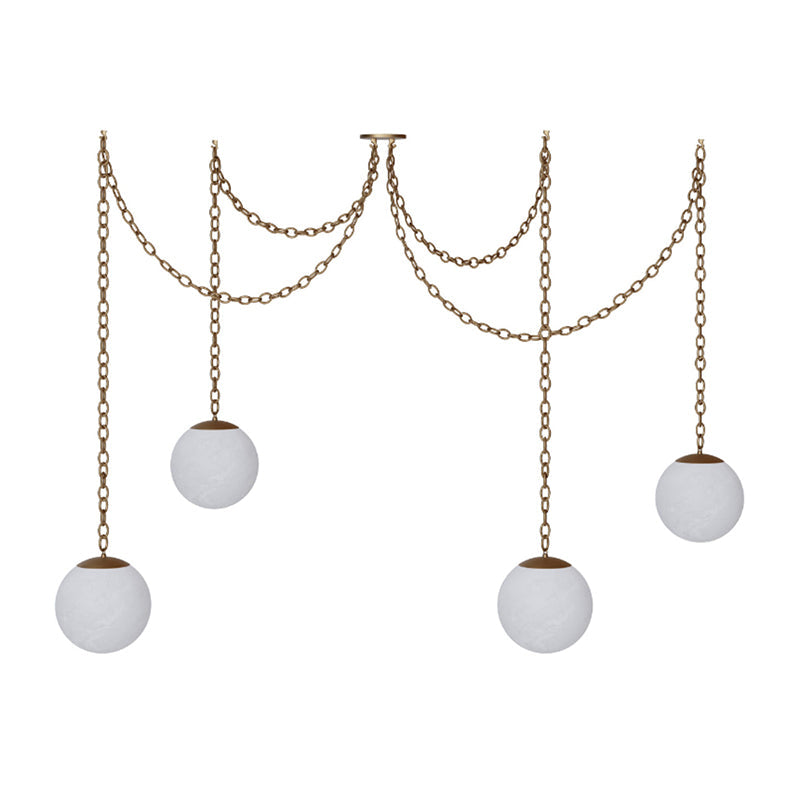 Catenelle Alabaster Swag Pendant Light