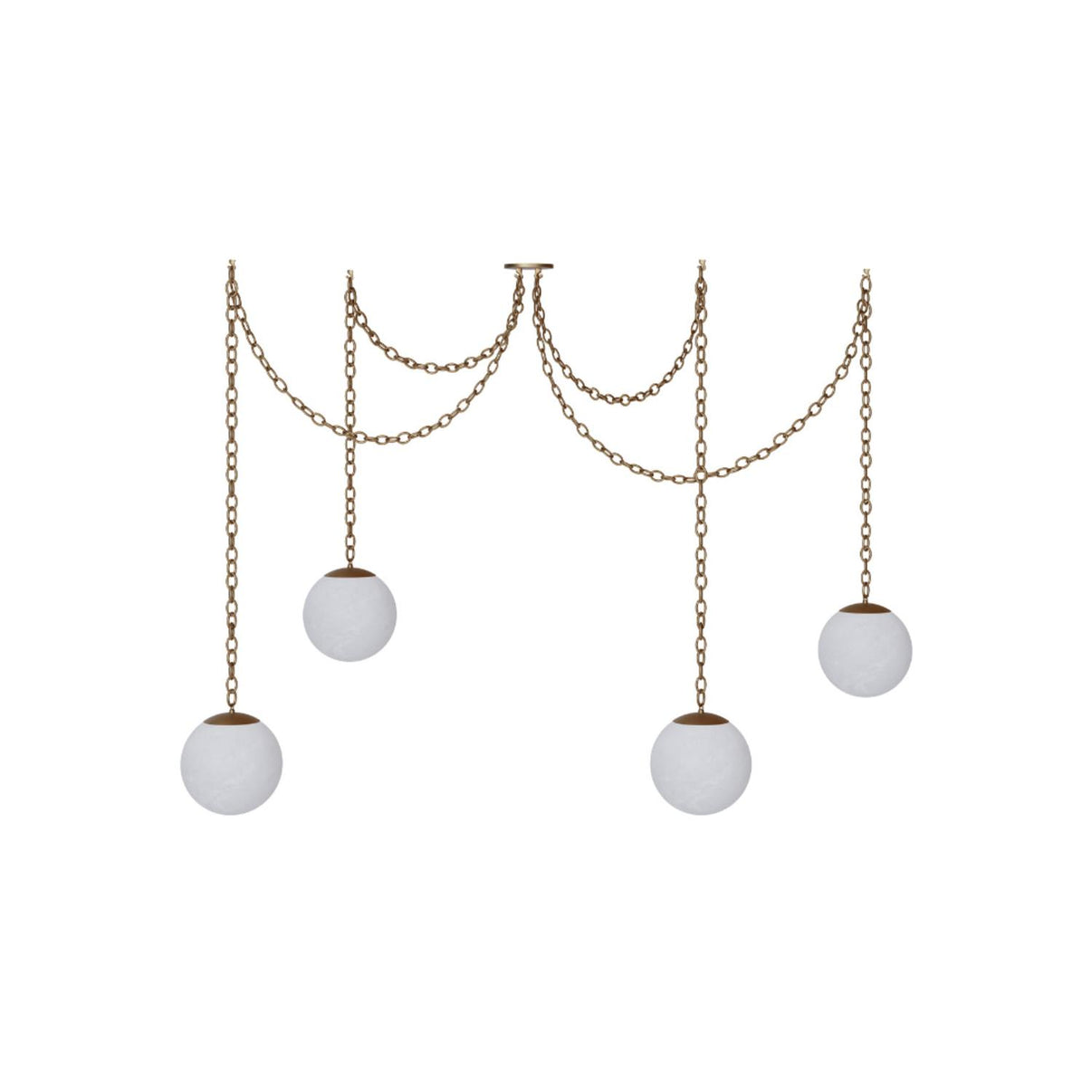 Catenelle Alabaster Swag Pendant Light