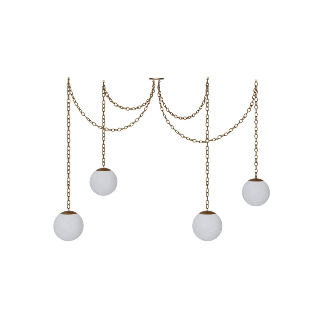 Catenelle Alabaster Swag Pendant Light