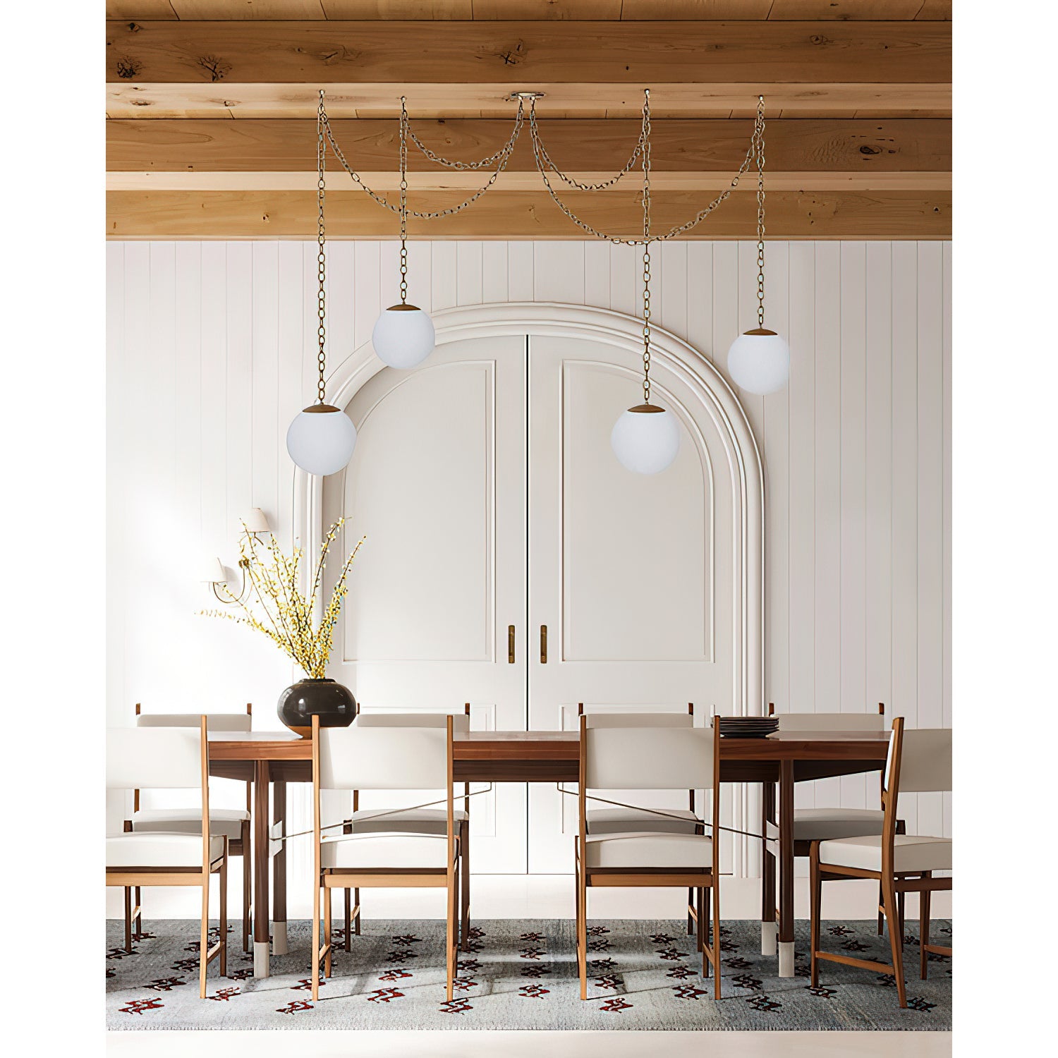 Catenelle Alabaster Swag Pendant Light