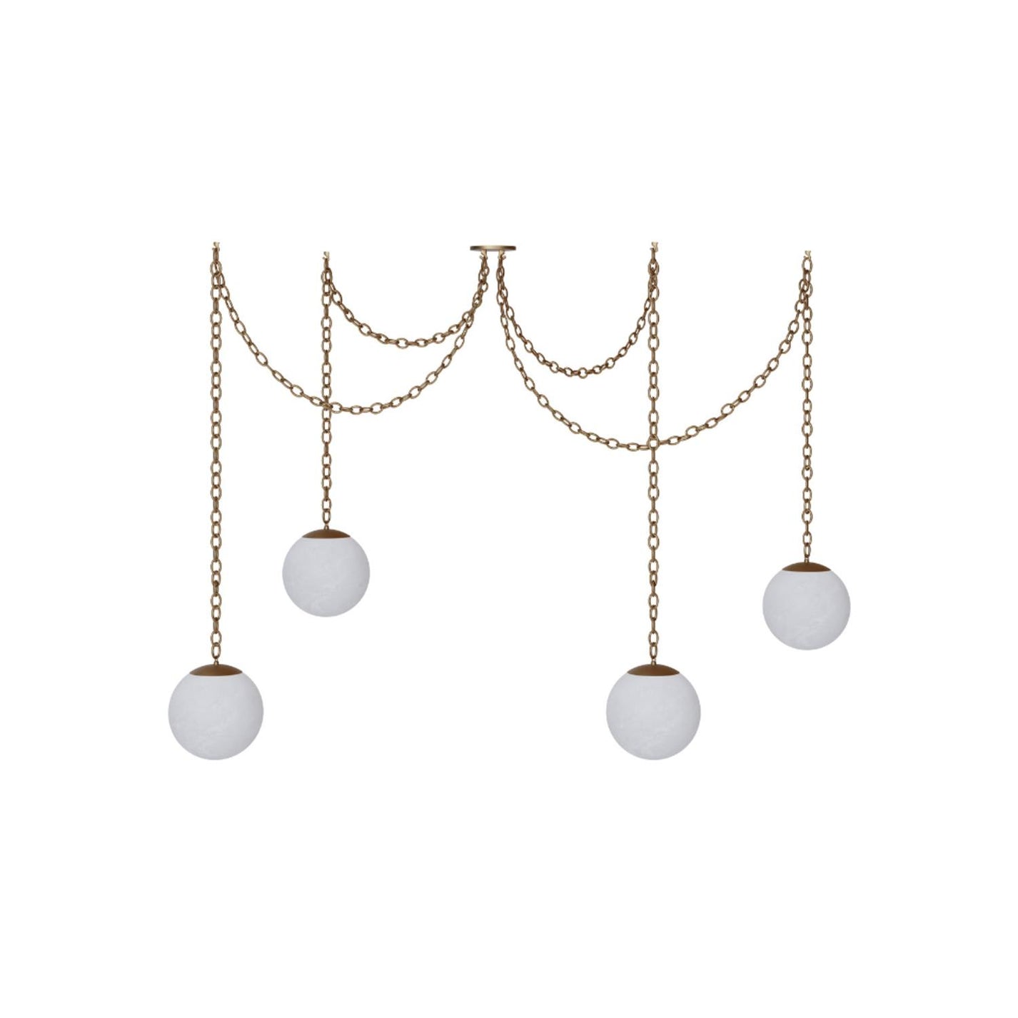 Catenelle Alabaster Swag Pendant Light