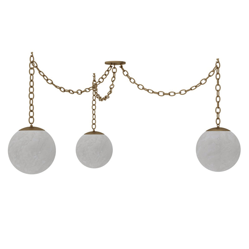 Catenelle Alabaster Swag Pendant Light