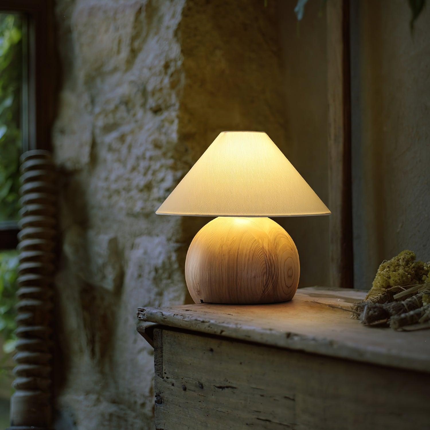 Cavelle Solid Wood Table Lamp
