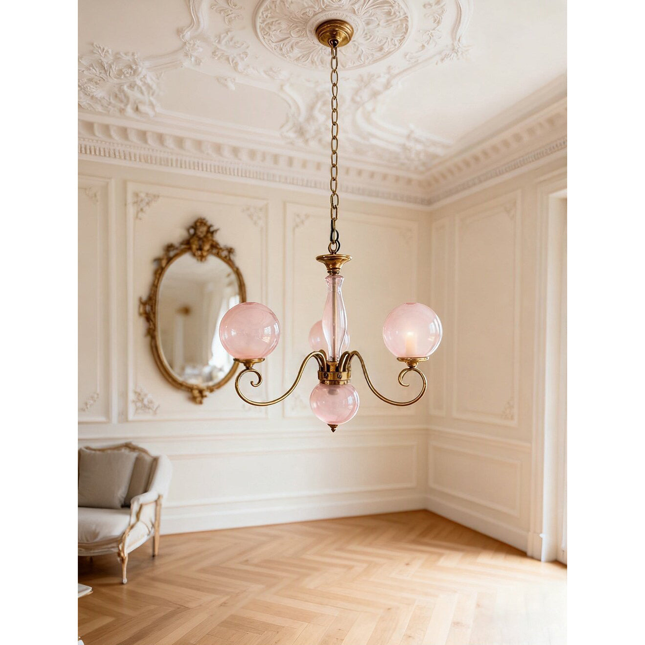 Celestine Glass Globe Chandelier