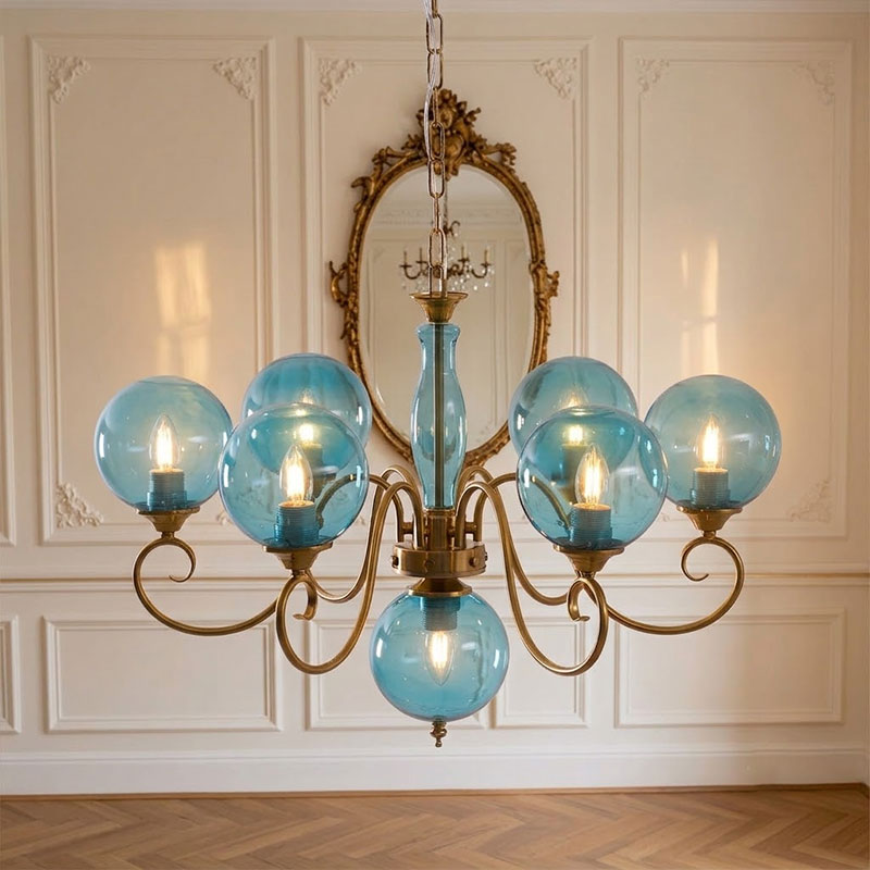 Celestine Glass Globe Chandelier