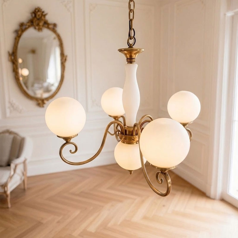 Celestine Glass Globe Chandelier
