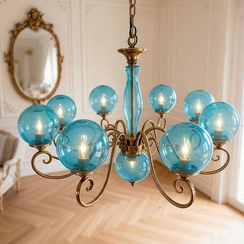 Celestine Glass Globe Chandelier