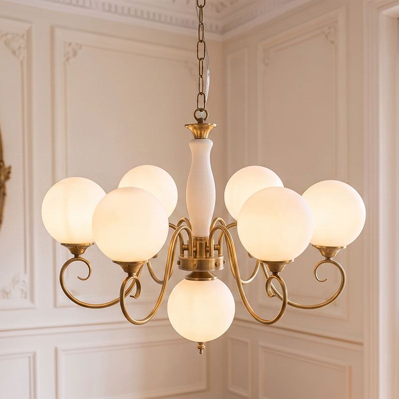 Celestine Glass Globe Chandelier