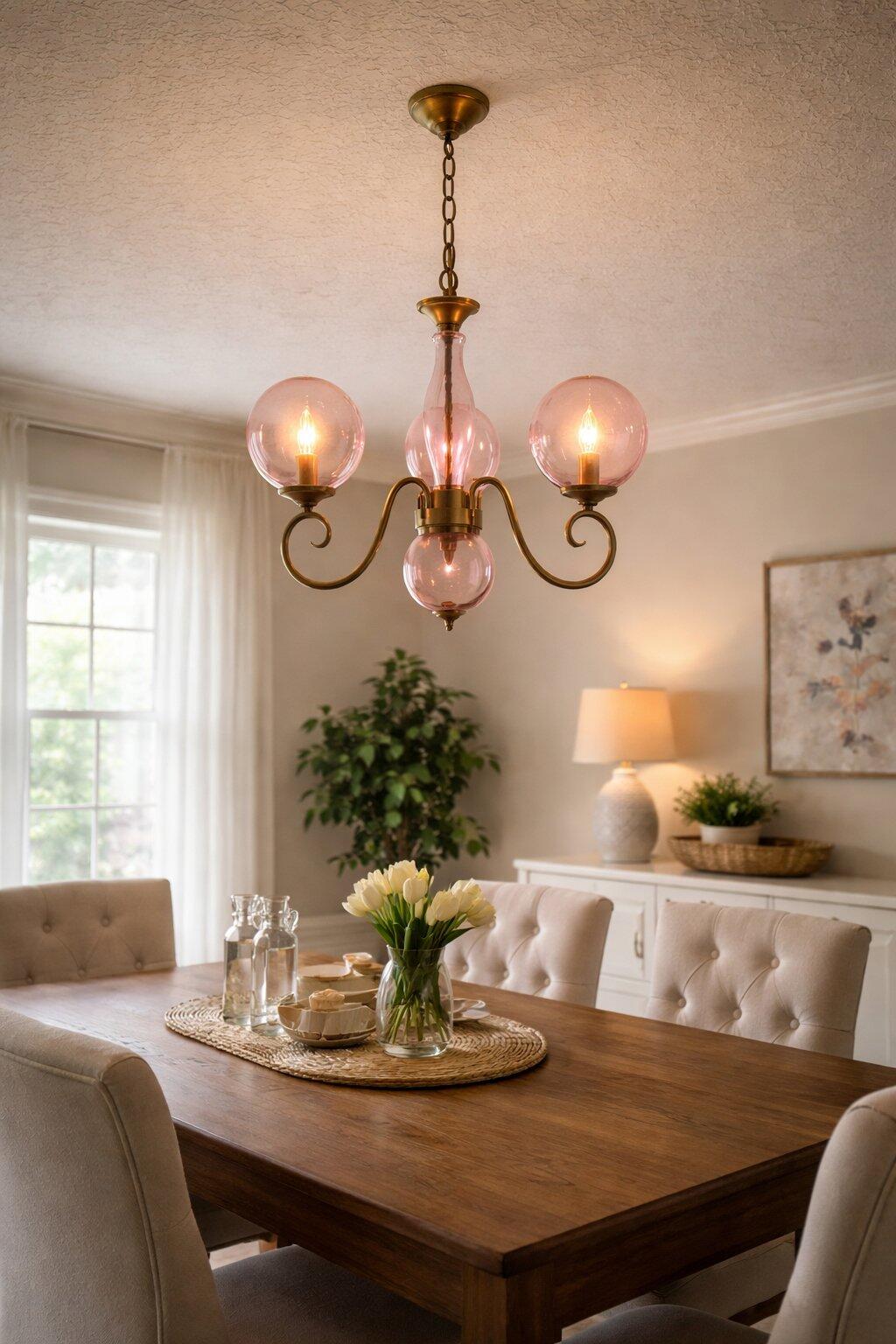Celestine Glass Globe Chandelier
