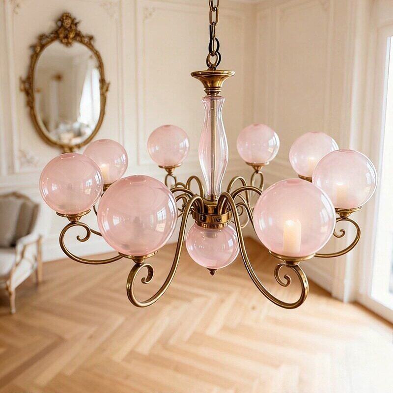 Celestine Glass Globe Chandelier
