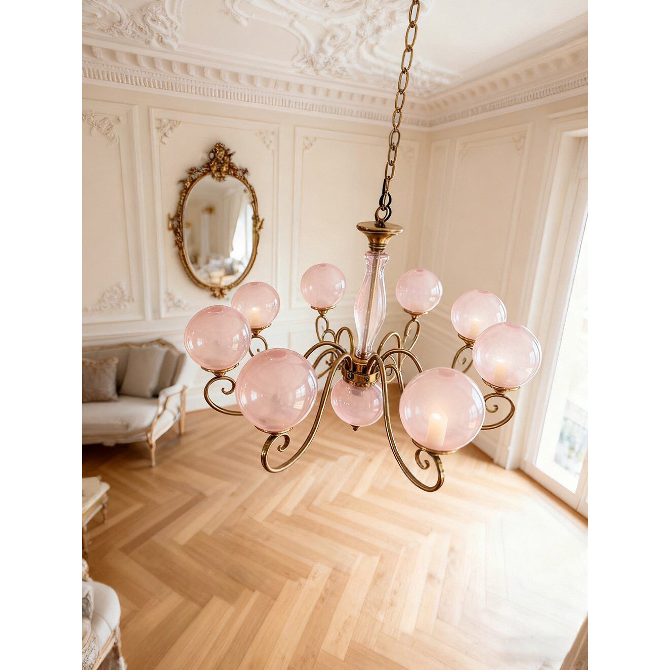 Celestine Glass Globe Chandelier