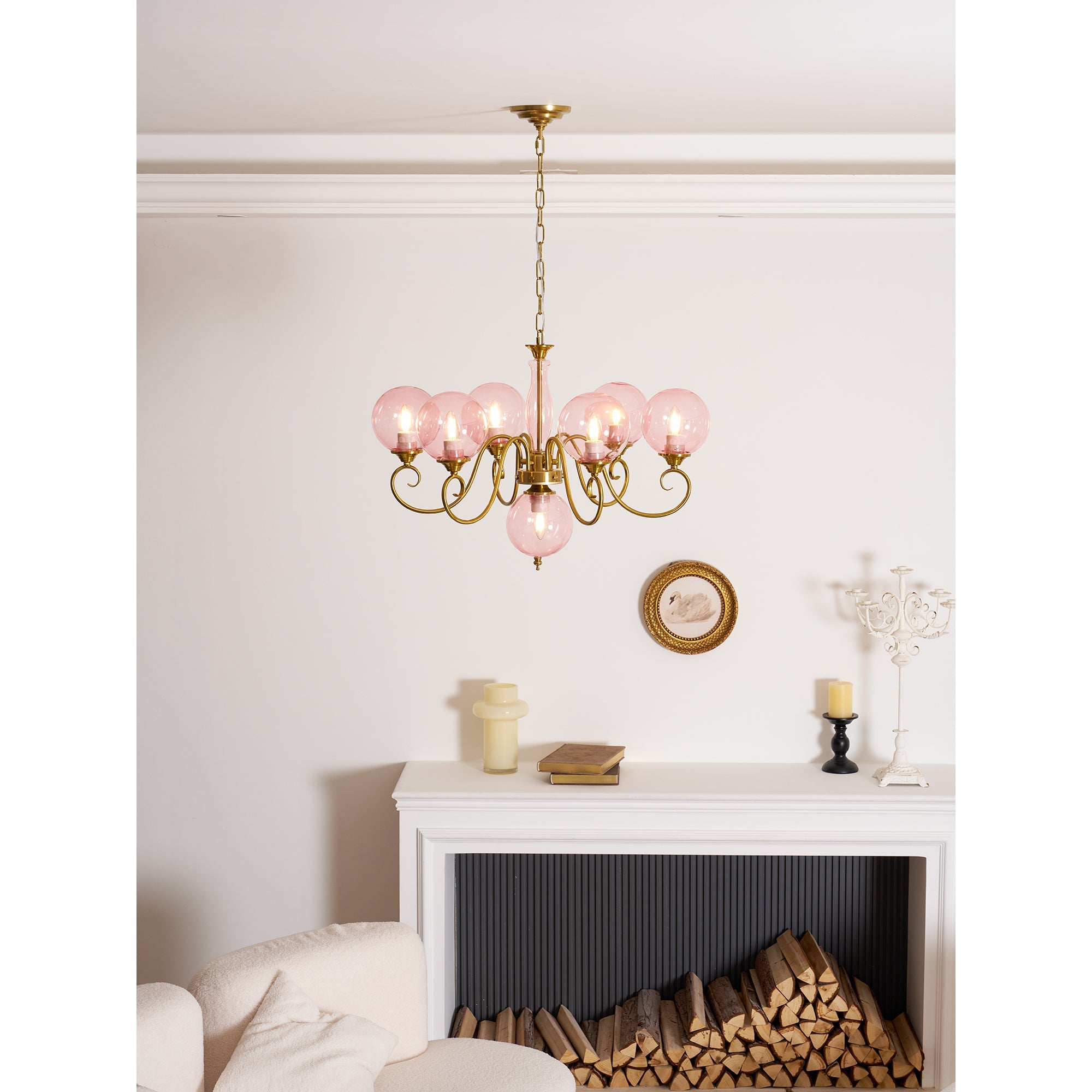 Celestine Glass Globe Chandelier