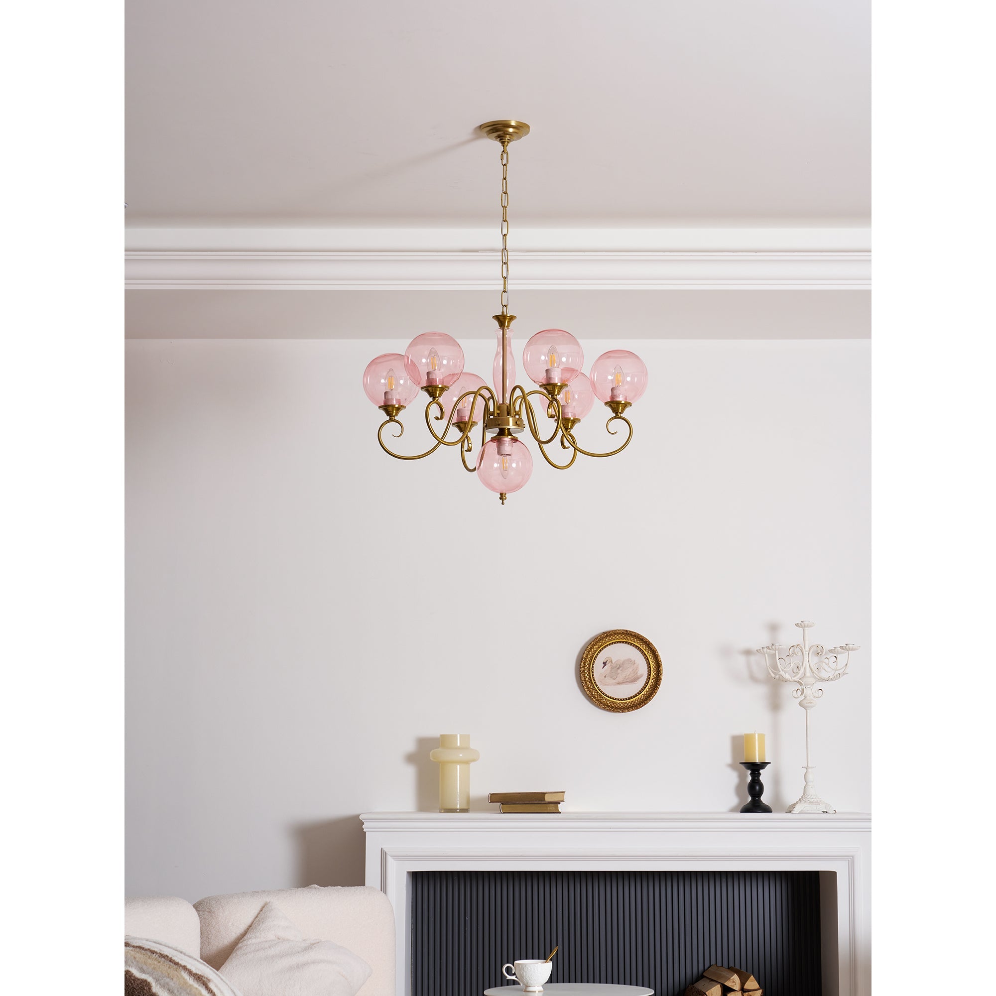 Celestine Glass Globe Chandelier