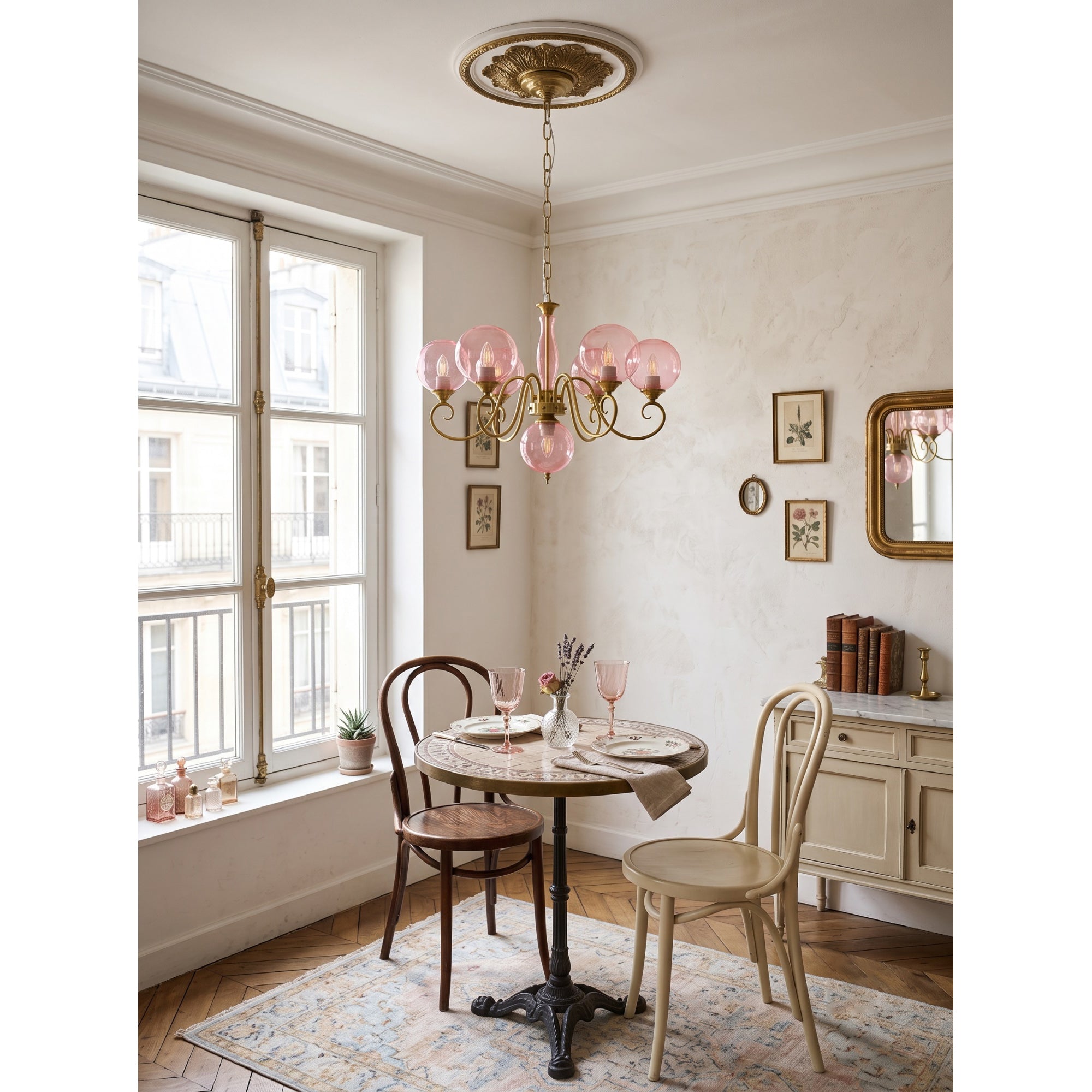 Celestine Glass Globe Chandelier