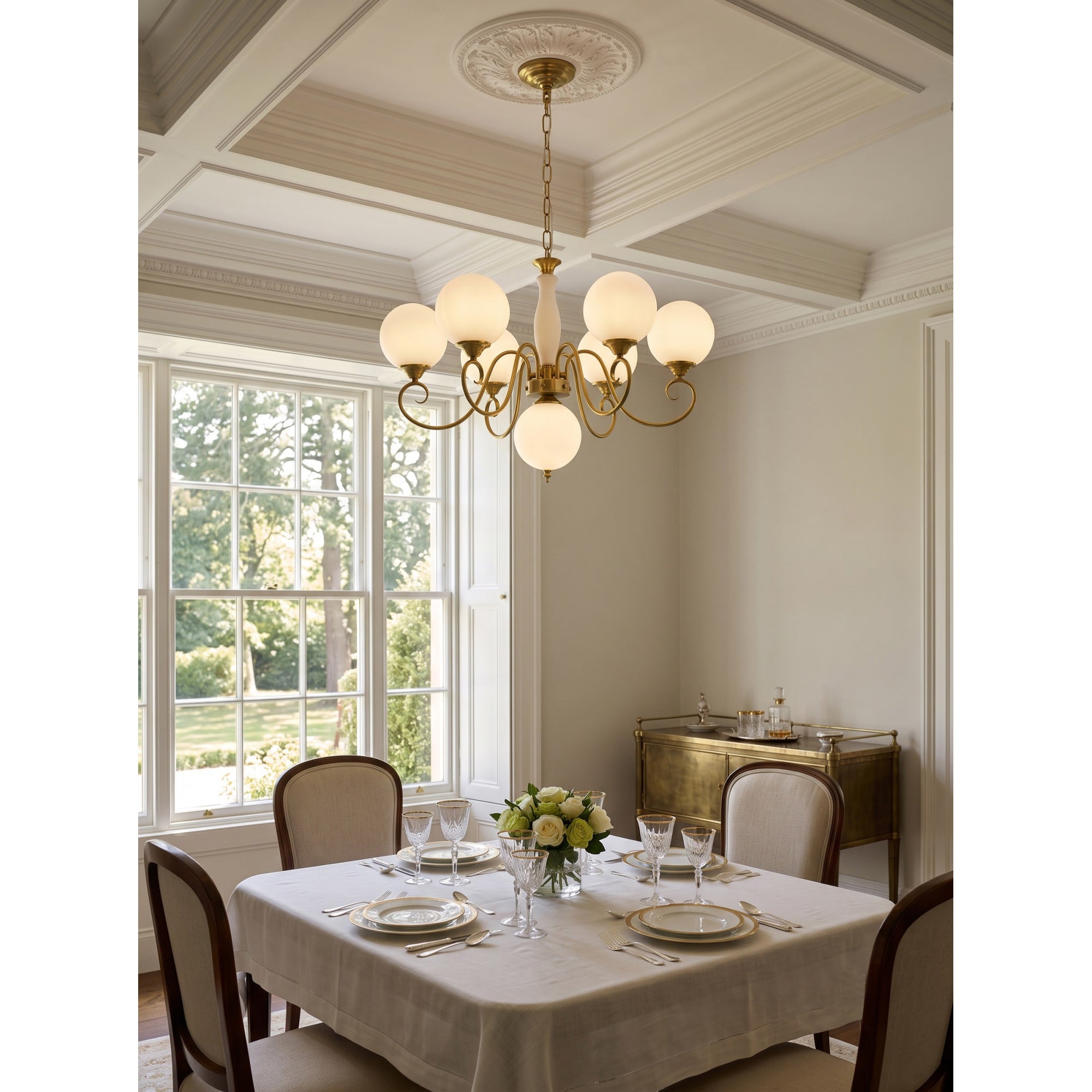 Celestine Glass Globe Chandelier