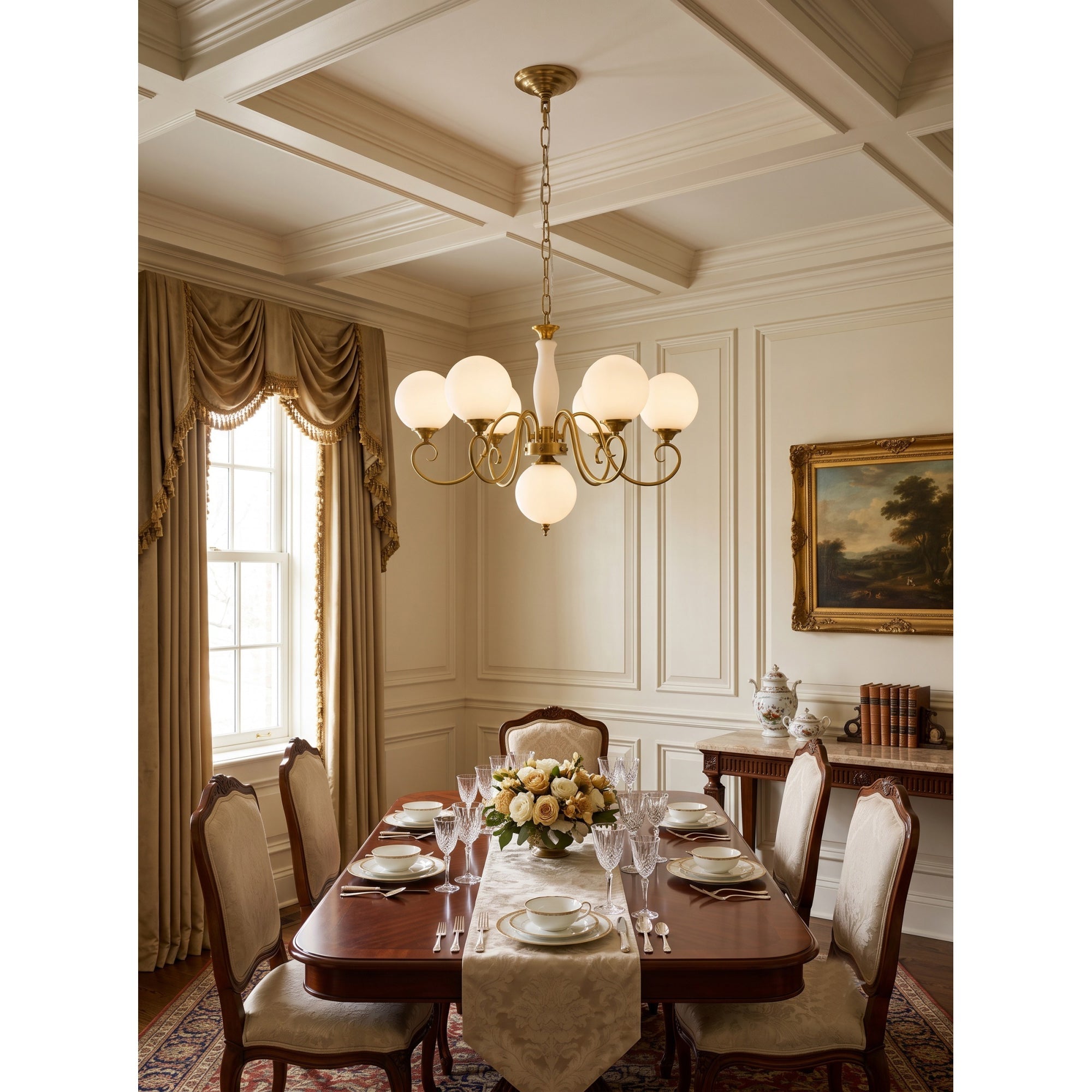 Celestine Glass Globe Chandelier