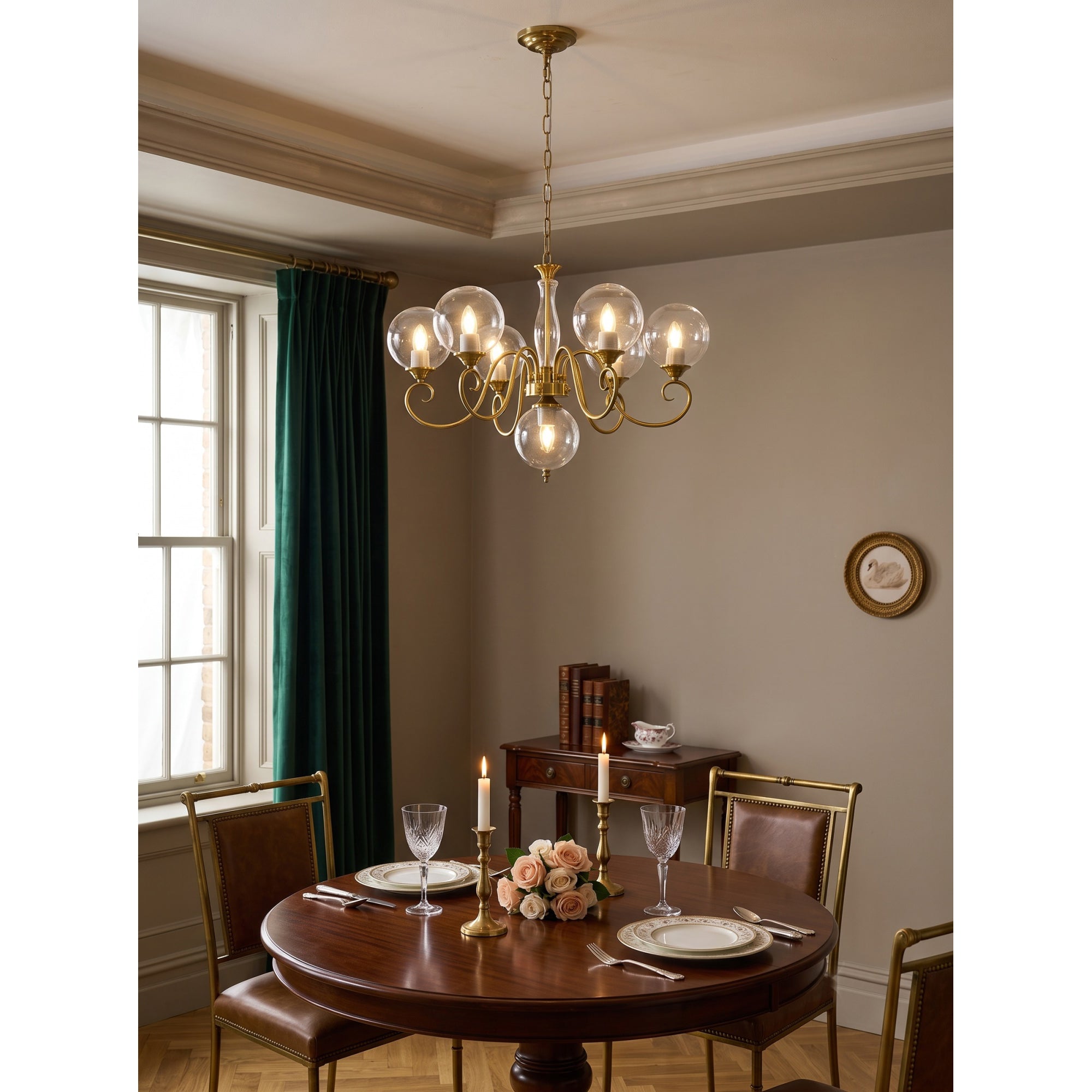 Celestine Glass Globe Chandelier