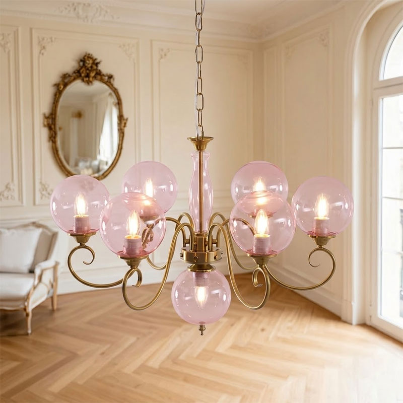 Celestine Glass Globe Chandelier