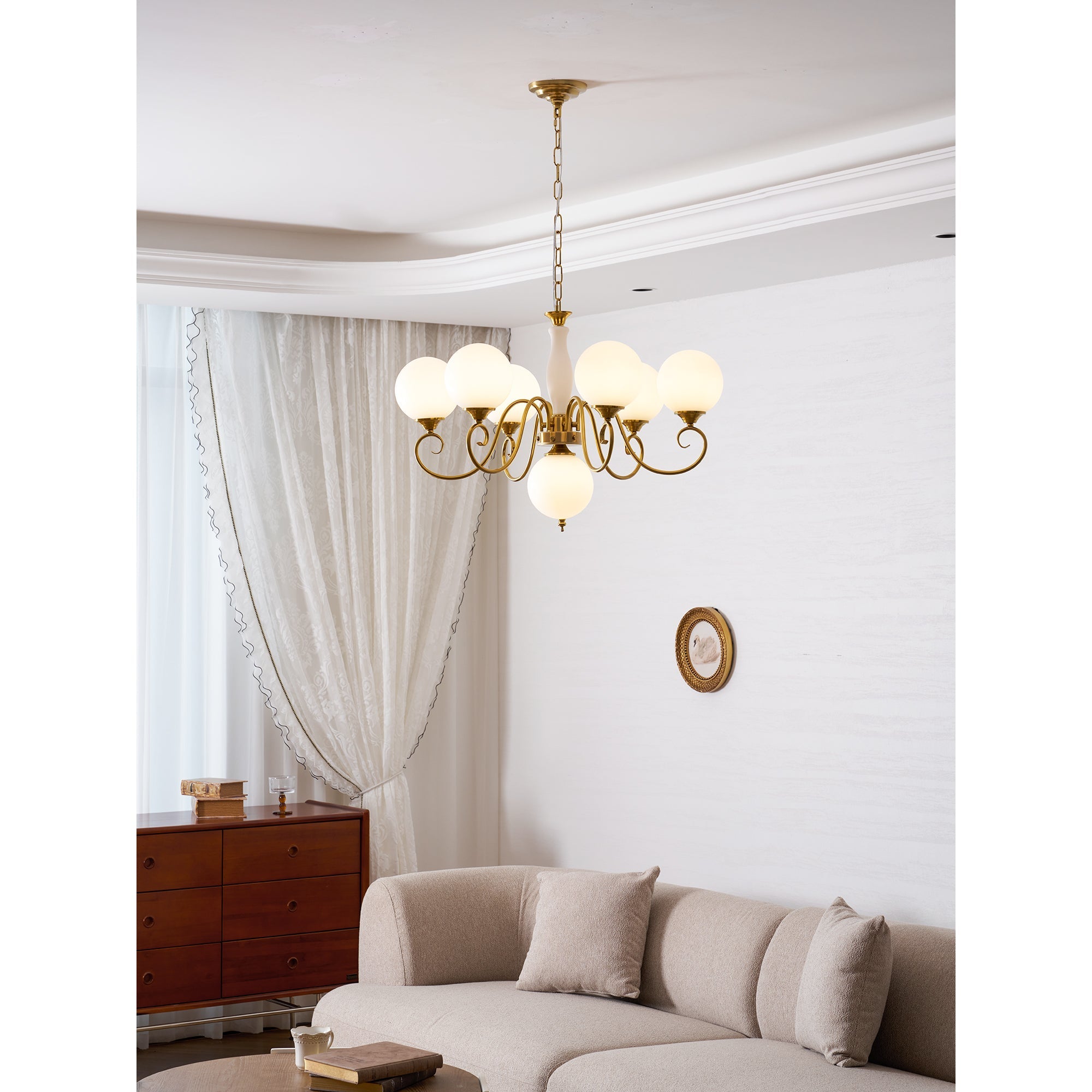 Celestine Glass Globe Chandelier