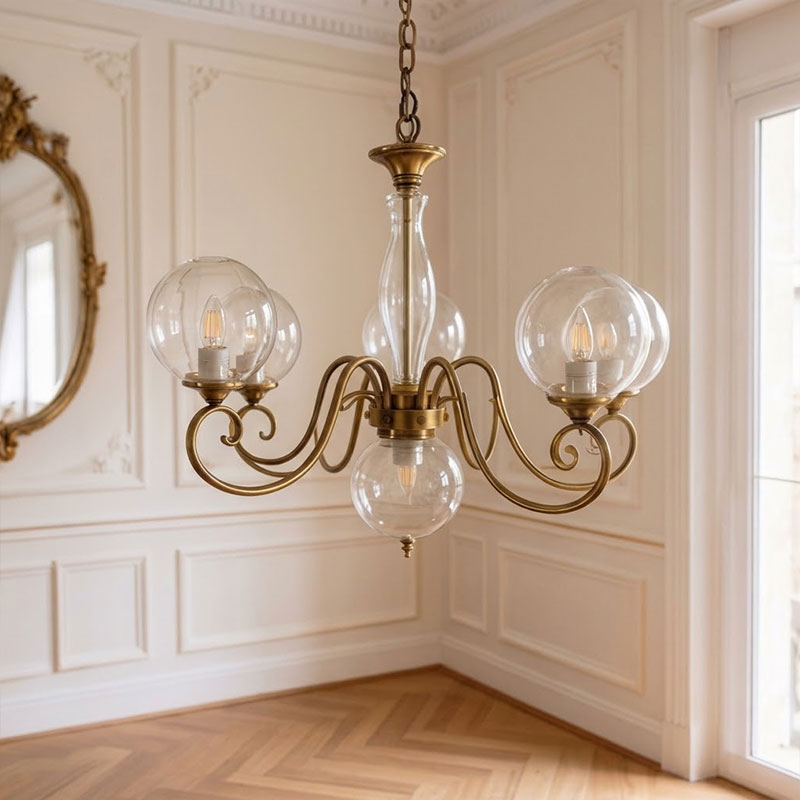 Celestine Glass Globe Chandelier
