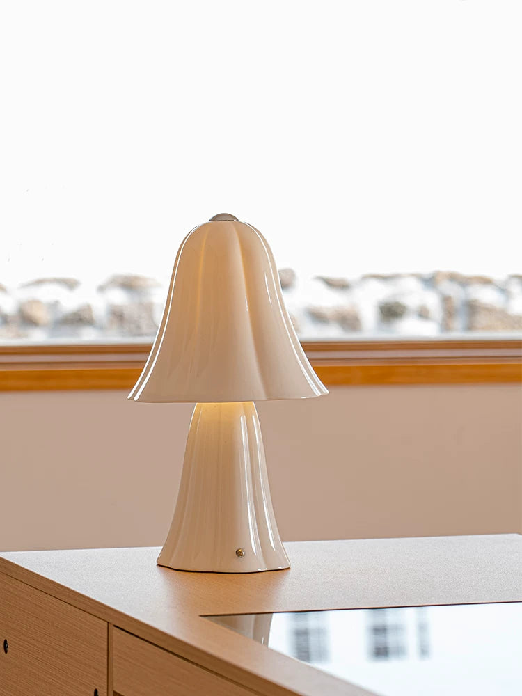Cerelle Bloom Rechargeable Ceramic Table Lamp