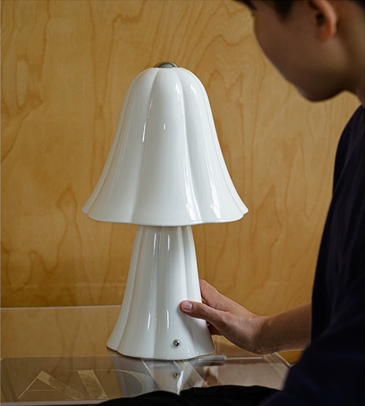 Cerelle Bloom Rechargeable Ceramic Table Lamp